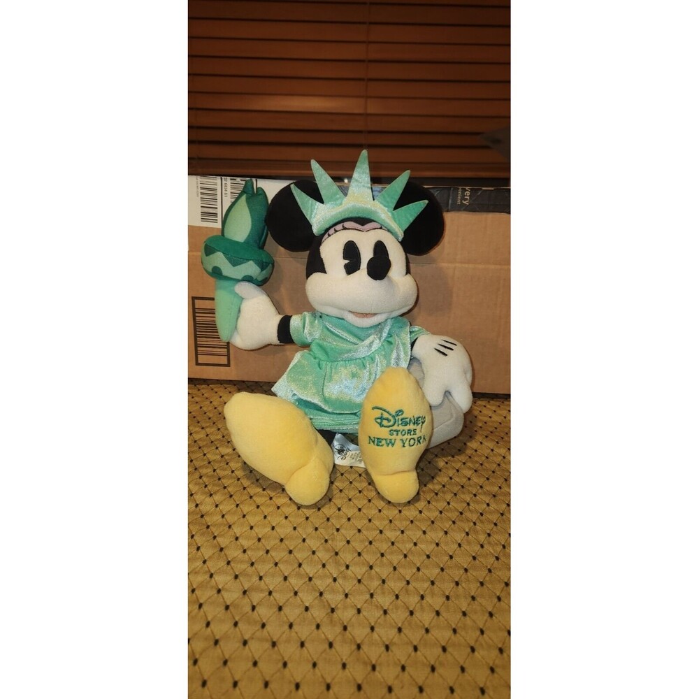 Minnie Mouse Statue Of Liberty Plush Toy Disney Store New York -Exclusive 12”